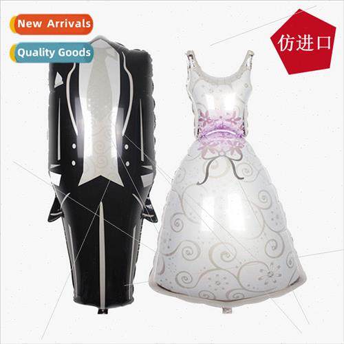 Bride Groom Aluminum Film Balloons Wedding Wedding Dress Bal