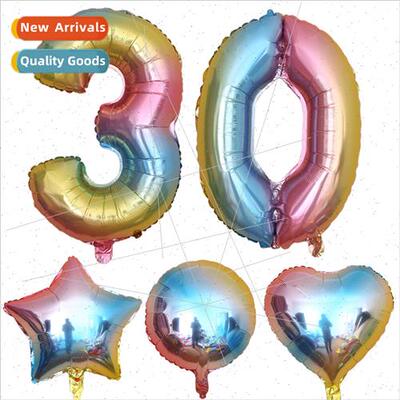 16 inch imation beauty gradient color numbers aluminum film
