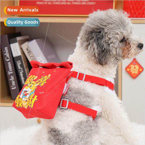 Pet leash self backpack chest back dog wh cat self backpack