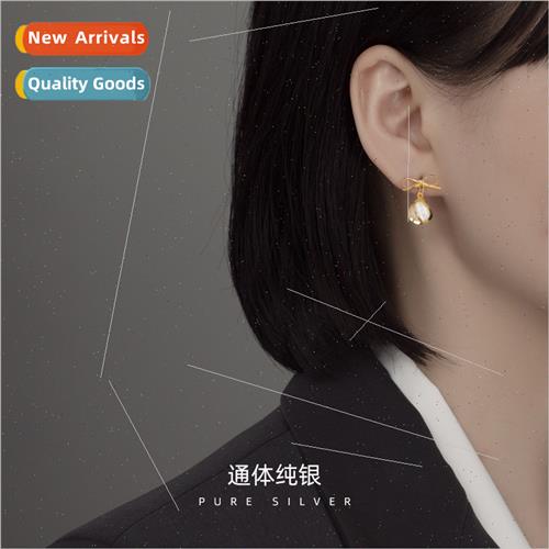 Cat eye stone earrings female 2021 new tide earrings summer