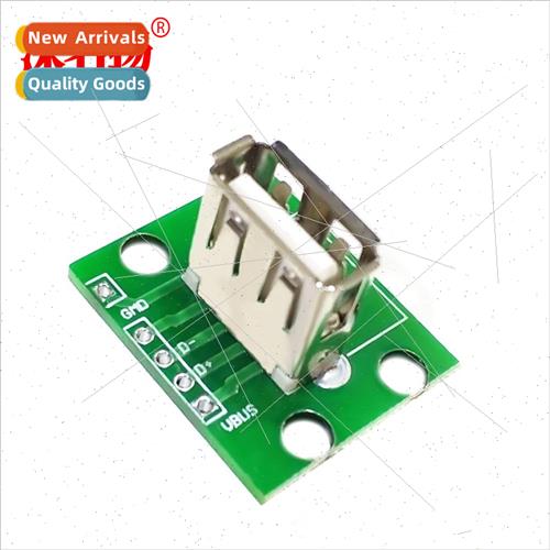 Vertical USB female chassis connector wh PCB board USB2.0 fe