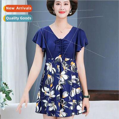 Swimsu female middle-aged mother  spl skirt conservative bel