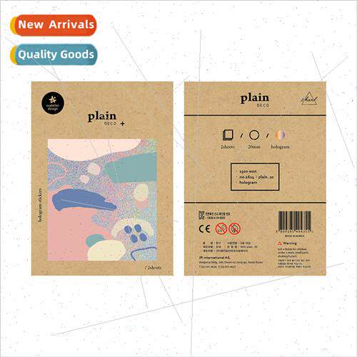 Korea color clash 1624 laser shaped seal decorative stickers