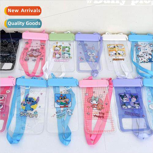 Cartoon 7.2 inch large cell phone waterprobag floating quick