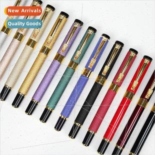 Dragon fountain pen metal frosted lever 12 color ballpoint p