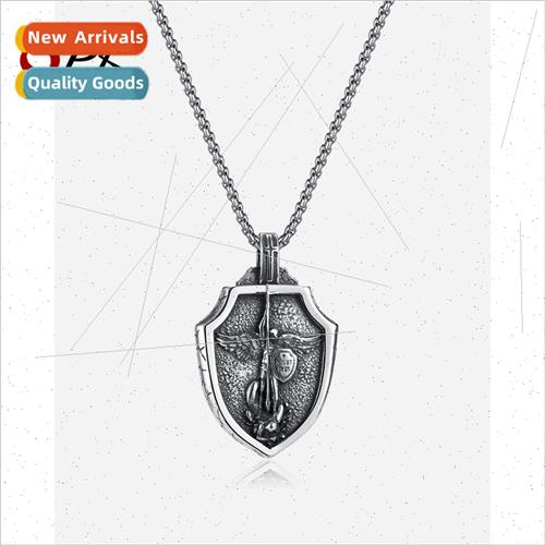 Europe new nd retro battle angel warrior tanium steel pendan
