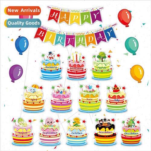 Happy Birthday wall stickers适用children home background wal