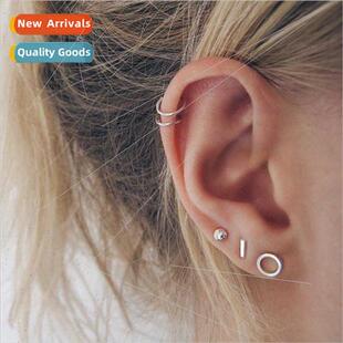 set Europe geometric earrings decorative Stainless