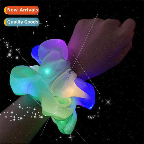 LED bright flash color ding sausage hair ring hair rope will