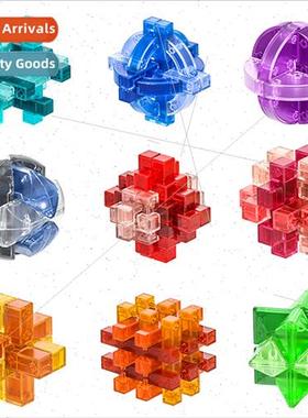 New transparent glazed unlocking intellectual toys assembled