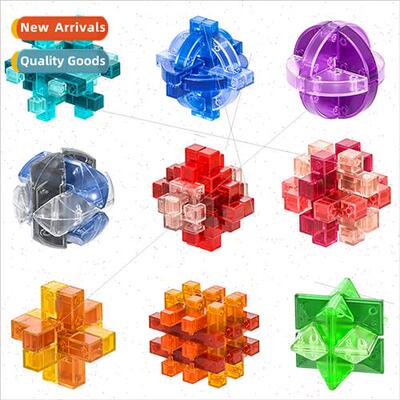 New transparent glazed unlocking intellectual toys assembled