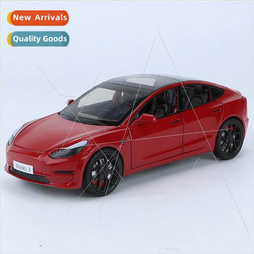 1/24 Tesla MODEL3 simulation alloy sound light back to car m