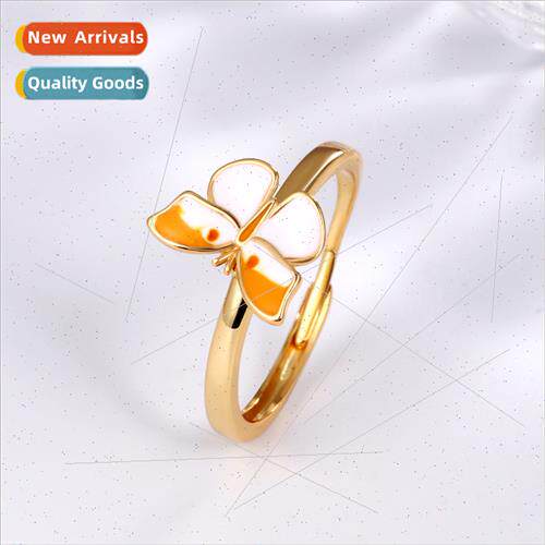 Europe simple butterfly rotating ring female simple hundred
