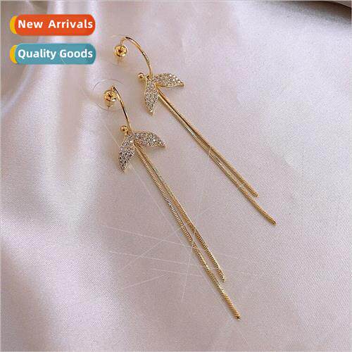 S925 silver needle Korea simple hundred wh earrings ballet g