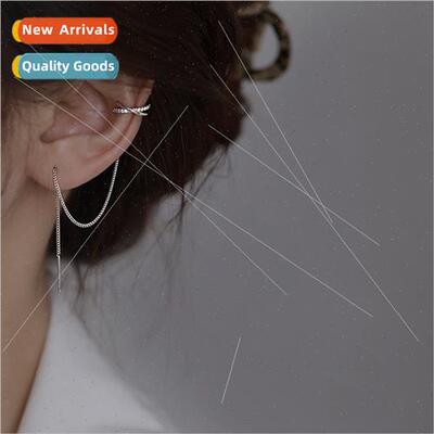 Cross tassel ear wires irregular geometric set diamond whout
