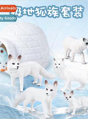 Polar Toys Wildlife Model Set Arctic Fox Whe Fox Igloo Whe E