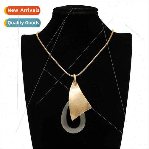 New Europe Geometric Women Long Metal Trend Irregular Hundre