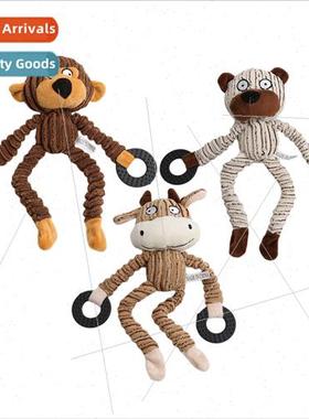 Pet plush relieve boredom be resistant teething sound dog to