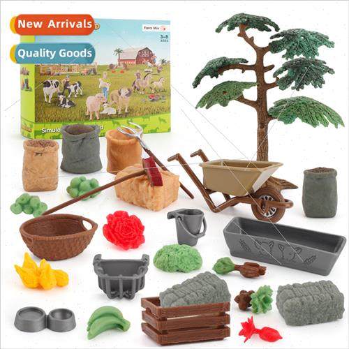 Stable scene model适用set grain pile tree trough farming too