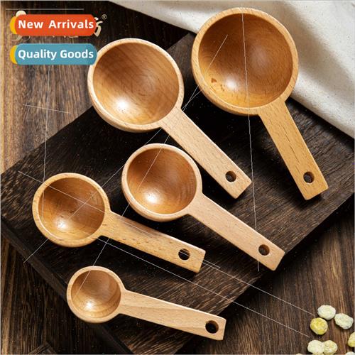 Beechwood Measuring Spoon Set Kchen Baking Gram Measurement