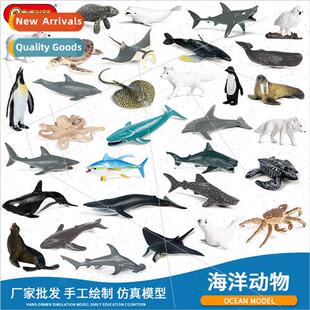 marine animal toy model whale shark sea lion succulent lands
