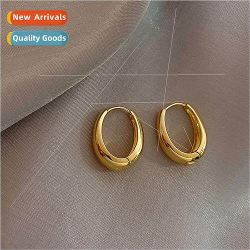 Korearetro earrings 2021 new tide simple cold wind earrings