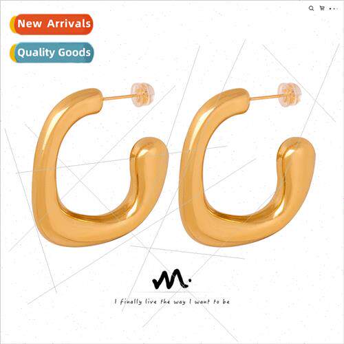 Europe new creative fashion simple retro tanium steel gold-p