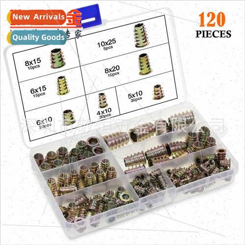 120pcs zinc alloy inside outside teeth furnure matching nut