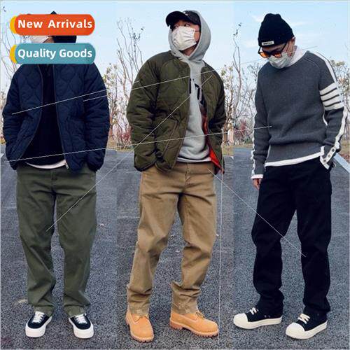 Vintage Ameikaki heavy washed stch straight casual pants do