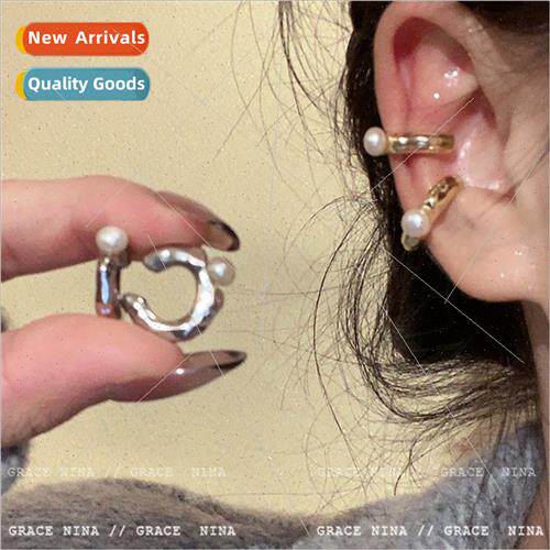 Korea new cold wind pearl ear bone clip simple ear clip fema