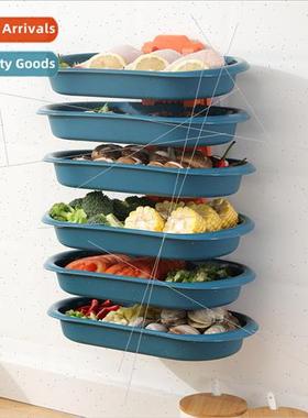 Kchen side dish multi-layer storage stacking preparation pla