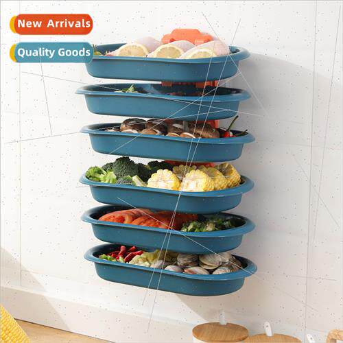 Kchen side dish multi-layer storage stacking preparation pla