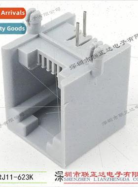 Gray RJ11 Socket Plug-in Phone Socket Phone ne 623K Socket 2