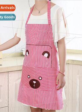 Koreahanging neck smock cartoon printing bear fashion apron