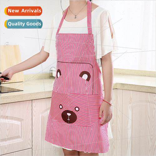 Koreahanging neck smock cartoon printing bear fashion apron