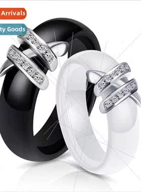 Black Double X Diamonds Tanium Steel Ring Student mple Versa