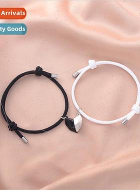 Europe new alloy love magnet couple bracelet pair men women