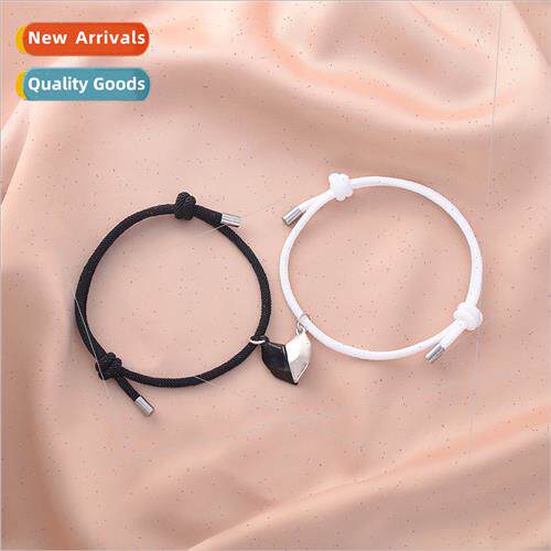 Europe new alloy love magnet couple bracelet pair men women