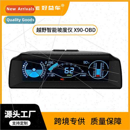 HD Car HUD Heads Up Display Car Level Slope Balancer OBD Spe