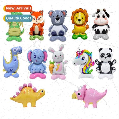 Small base standing animal fox lion stegosaurus koala est ch