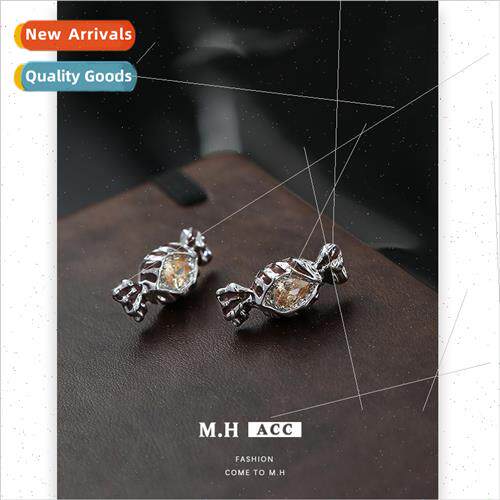Candy earrings female retro diamond earrings 925 silver need