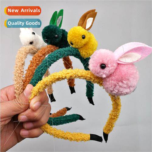 Winter new Korea cute cute girls hair bands plush hair clips