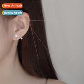 Koreameter female shaped rotating Star geometric earrings