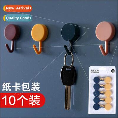 Hooks stickers strong wall hole-free kchen hooks behind door