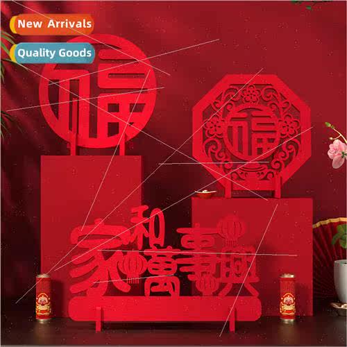 2023 Decoration Spring Festival New Year wall stickers velve
