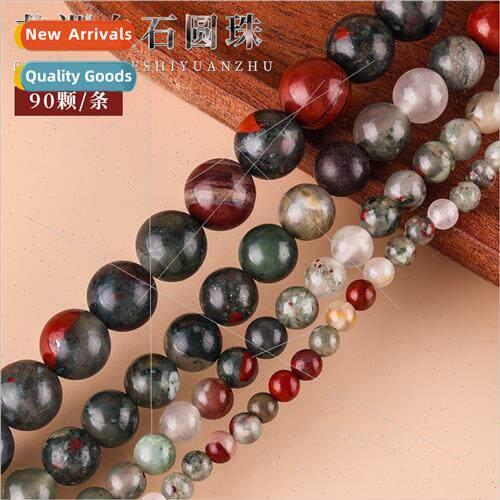 African bloodstone round beads natural loose beads diy handm