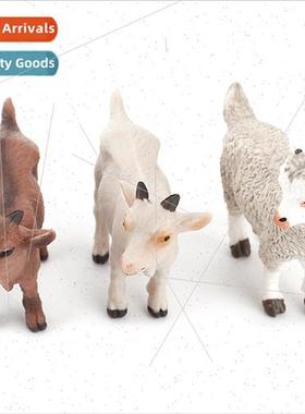 Solid farm livestock animal goat model sheep goat kid deskto