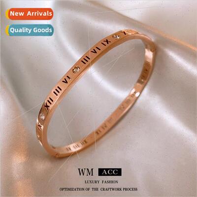 Roman numerals metal wind simple bracelet fashion hundred br