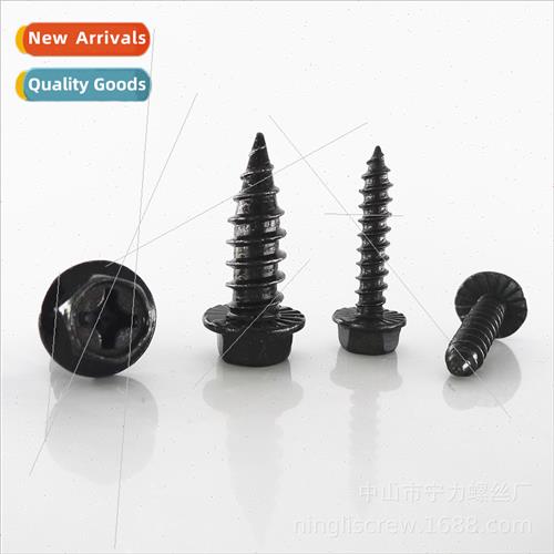Flange cross tapping screws hexagonal cross wh gasket wood s