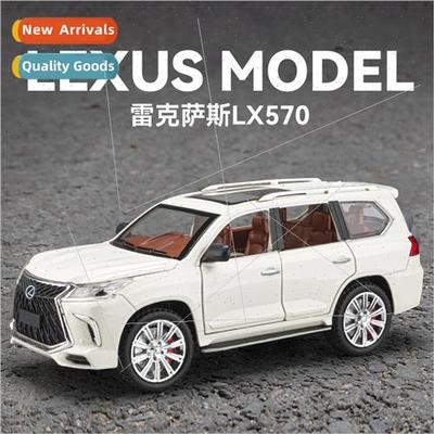 Boxed 1:24 simulation alloy car model Lexus LX570 back to so